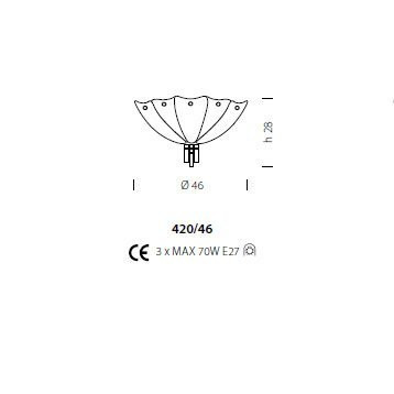 Потолочный светильник Sylcom Manin 420/46 AMB