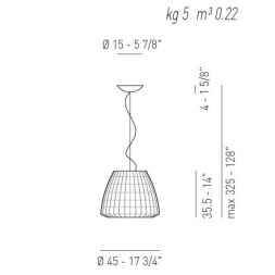 Подвесной светильник Axo Light Bell SP BEL 045 Bianco SPBEL045FLEBCXX