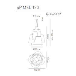 Подвесной светильник Axo Light Melting Pot SP MEL 120 FC
