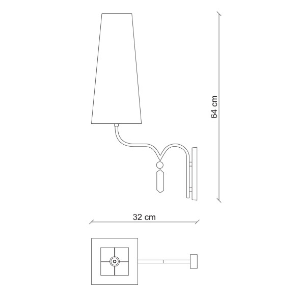 Бра Baga Bespoke Ricercata RC05 M17 | T05 cat. B