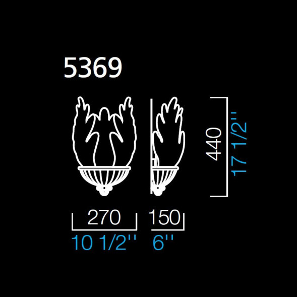 Настенный светильник Barovier&amp;Toso Palace 5367/CR