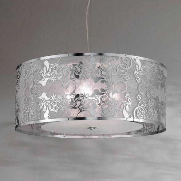 Подвесной светильник Masca Cashmere 1868/4 Argento/Glass 587