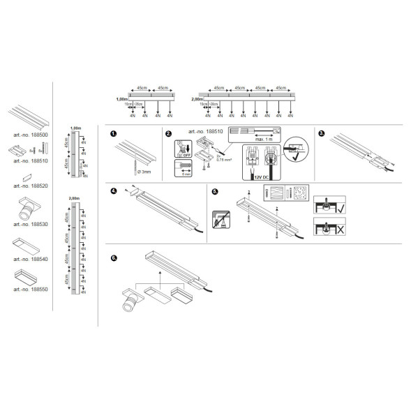Шинопровод низковольтный SLV Track 188500 2м