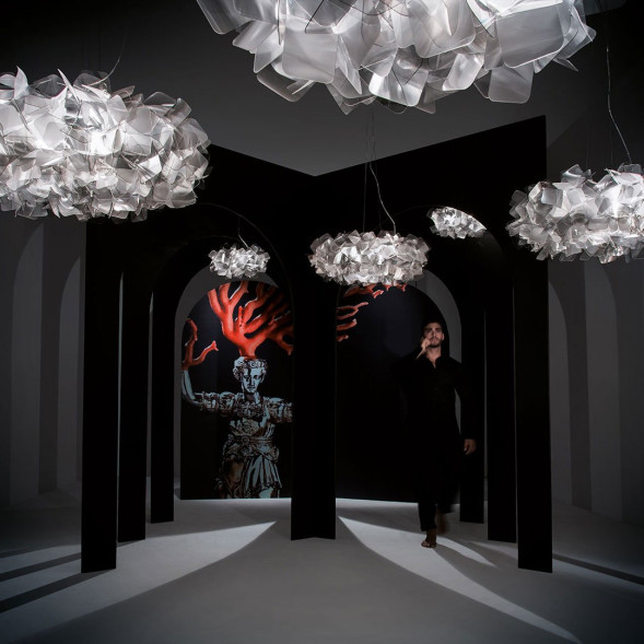 Подвесной светильник Slamp Clizia SUSPENSION FUME CLI78SOS0000F_000