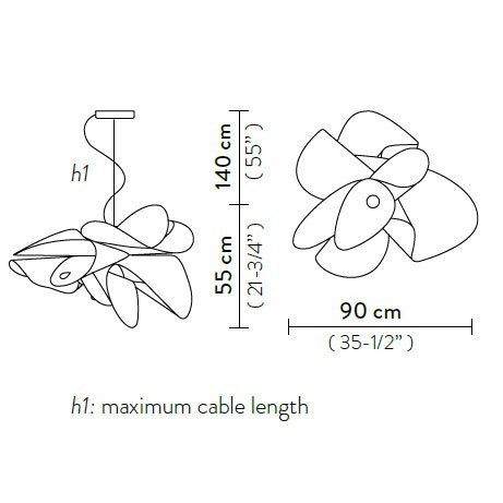 Подвесной светильник Slamp La belle etoile L WHITE ETO78SOS0003W_000
