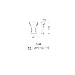 Бра Sylcom Loredan 1401 D CR