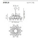 Люстра Axo Light Spillray SP SPIL 30 Cristallo SPSPIL30CSCR12V