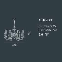 Люстра Bellart Karma 1810/L6L 05/P04