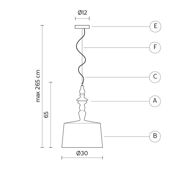 Подвесной светильник Karman Ali E Baba SE622BS