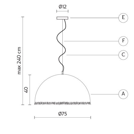 Подвесной светильник Karman Plancton SE649/1GG