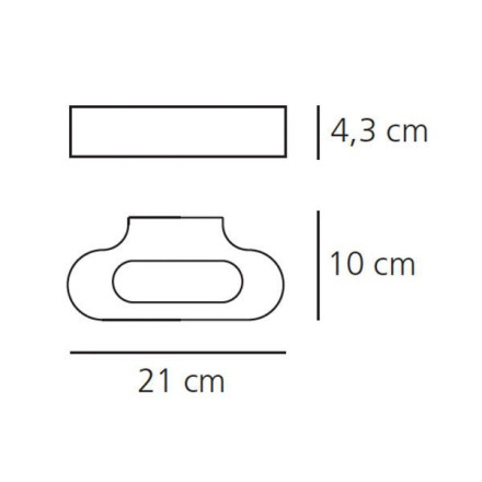Настенный светильник Artemide Talo parete Halo - Silver 0613020A