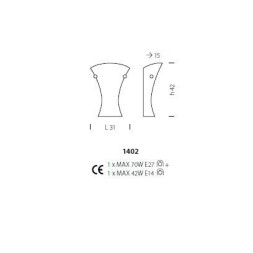 Бра Sylcom Loredan 1402 D GRA