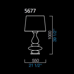 Настольная лампа Barovier&amp;Toso Pigale 5677/BC/BB