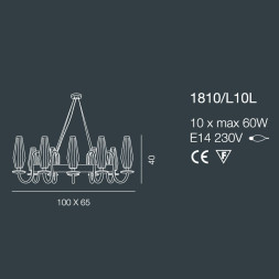Люстра Bellart Karma 1810/L10L 05/P07