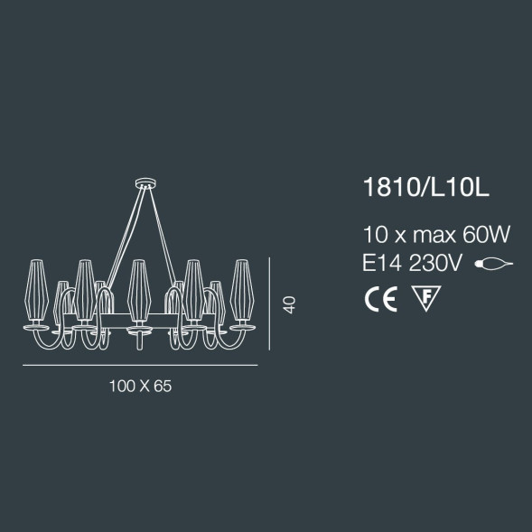 Люстра Bellart Karma 1810/L10L 05/P07