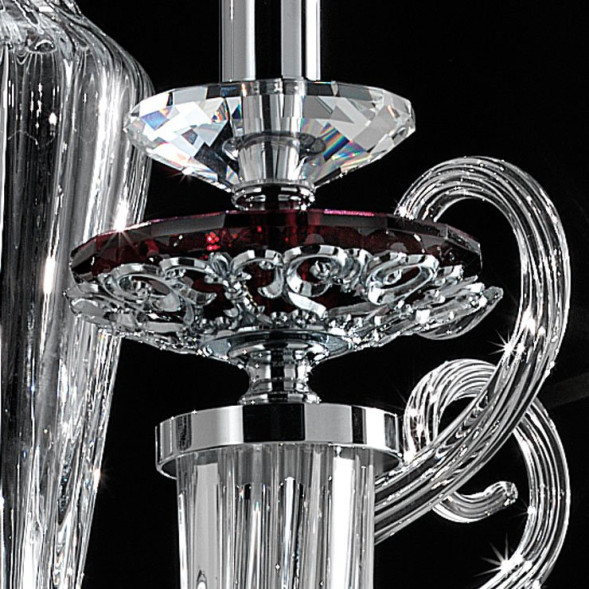 Люстра Euroluce Atalia L8 silver Amethyst