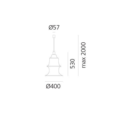 Подвесной светильник Artemide Falkland DS2040RIF + DS2040DCRC