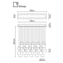 Подвесной светильник Fabbian Beluga Colour F32 A30 00