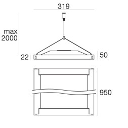 Светильник для струнной системы Linea Light Matrix 54285