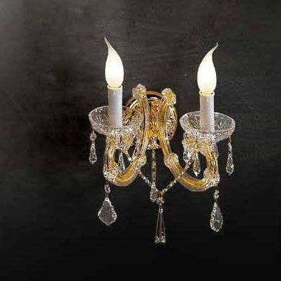 Бра Beby Group Novecento 755/2A Light gold CUT CRYSTAL
