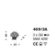 Настенный светильник IDL Corten 469/3A brown corten