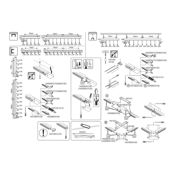 Шинопровод однофазный SLV Track 143020 2м