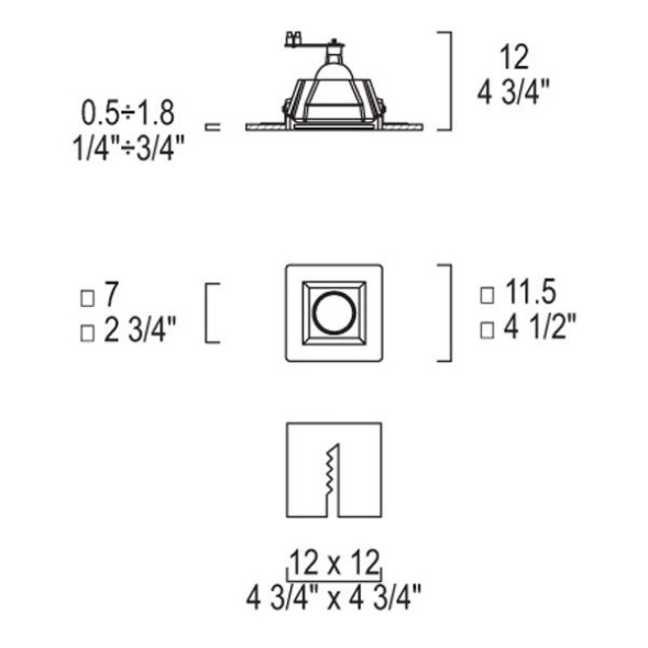 Встраиваемый спот (точечный светильник) iTRE SD-081 N 0000918
