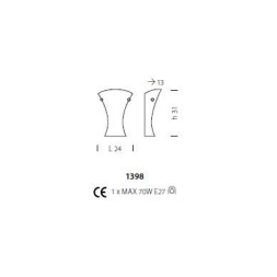Бра Sylcom Loredan 1398 B GR.CR