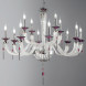 Люстра Euroluce Julienne L8+4 chrome Clear