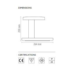 Настольный светильник Flos Piani Black F5830030
