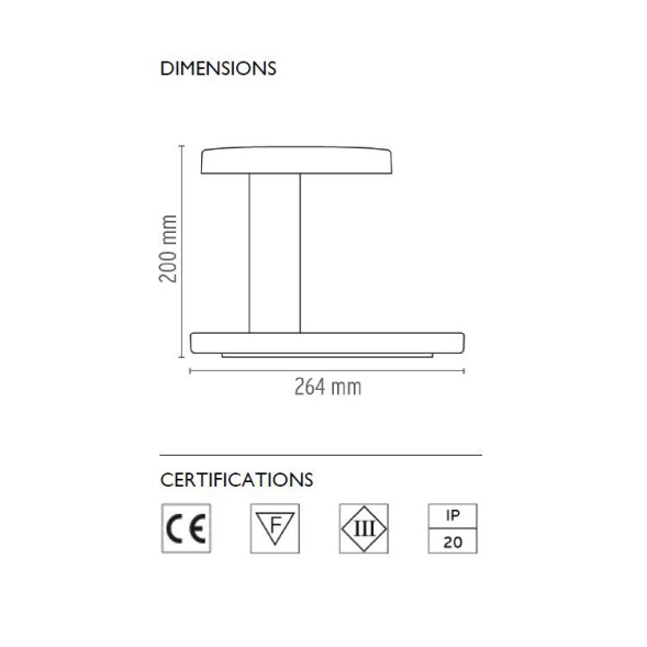 Настольный светильник Flos Piani Black F5830030