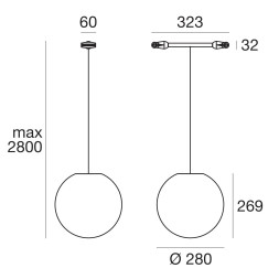 Светильник для струнной системы Linea Light Oh! 10142
