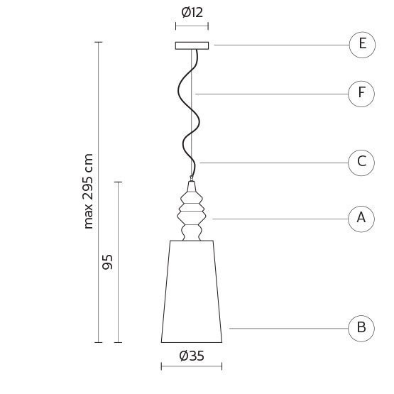 Подвесной светильник Karman Ali E Baba SE619BS