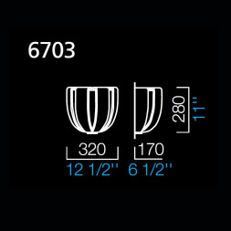 Настенный светильник Barovier&amp;Toso Plisse 6703/BB