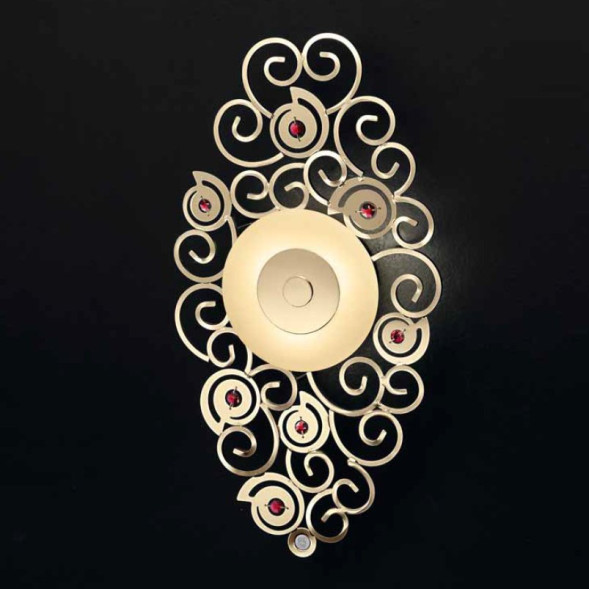 Настенный светильник IDL Crystal marine 492/3A gold RED SW