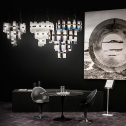 Подвесной светильник Slamp La lollo SUSPENSION XL PEWTER WHITE LAL87SOS0004PE000