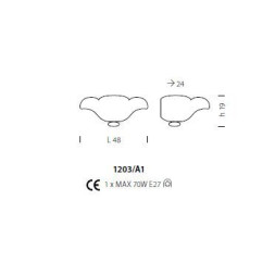 Бра Sylcom Malipiero 1203/A1 B CO