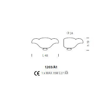 Бра Sylcom Malipiero 1203/A1 B CO