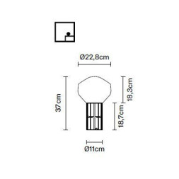 Настольная лампа Fabbian Aerostat F27 B01 19
