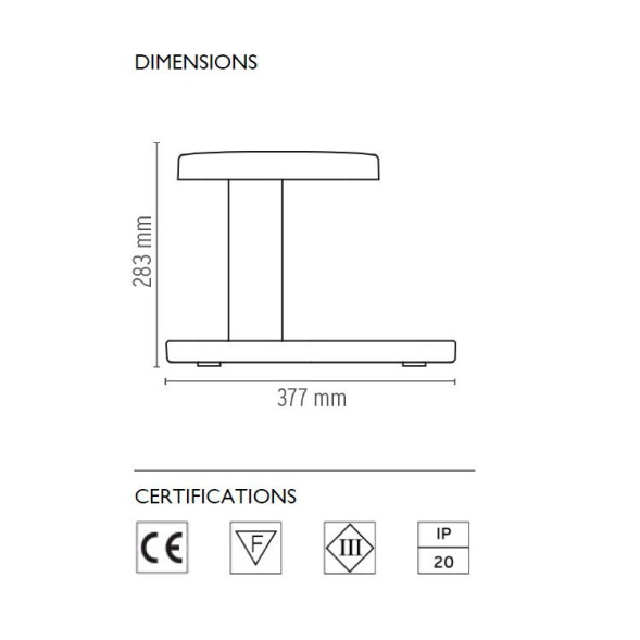 Настольный светильник Flos Piani Big Wood F5835068