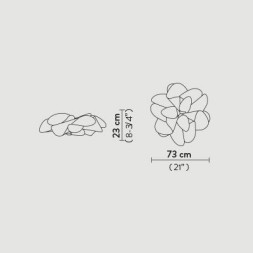 Потолочный светильник Slamp La belle etoile CEILING ETO78PLF0001W_000