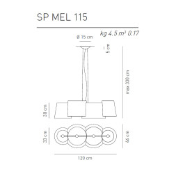 Подвесной светильник Axo Light Melting Pot SP MEL 115 FS
