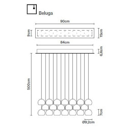Подвесной светильник Fabbian Beluga Colour F32 A29 00