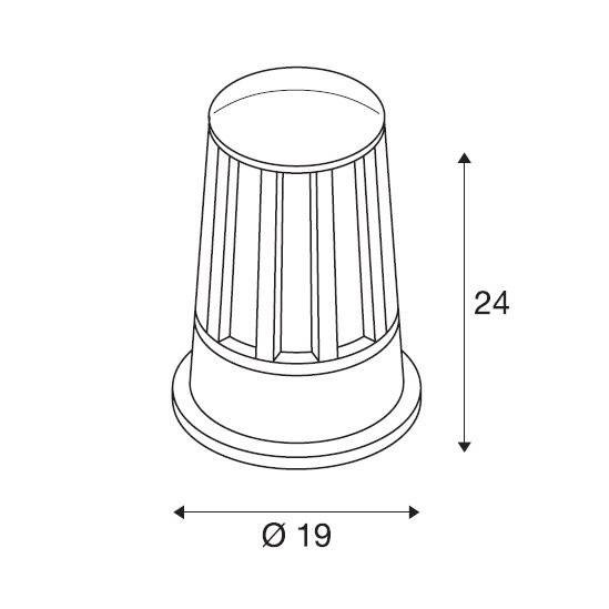 Садово-парковый фонарь SLV Cone 230435