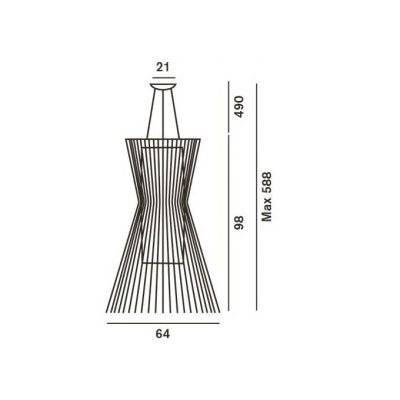 Подвесной светильник Foscarini Allegretto 1690072 80