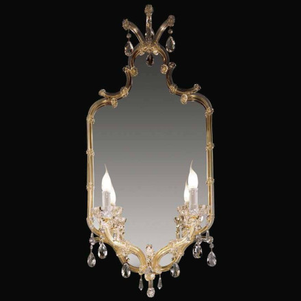 Бра Beby Group Novecento 435/2S Light gold CUT CRYSTAL