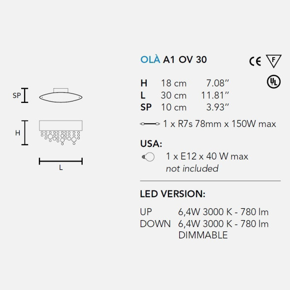 Настенный светильник Masiero Ola A1 OV 30 F03 / Copper pendants