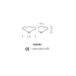Бра Sylcom Malipiero 1202/A1 D ORO
