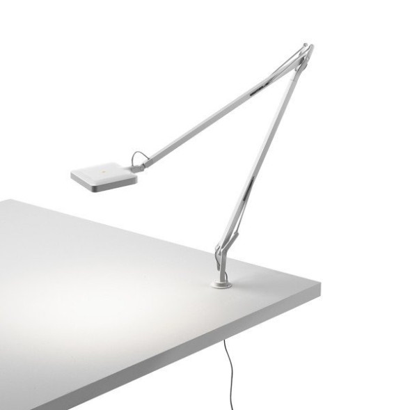 Настольная лампа Flos Kelvin LED Desk support (Visible cable) Shiny white F3308009