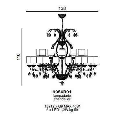 Люстра Beby Group Celebrity 9050B01 Gold Light gold Gold leaf